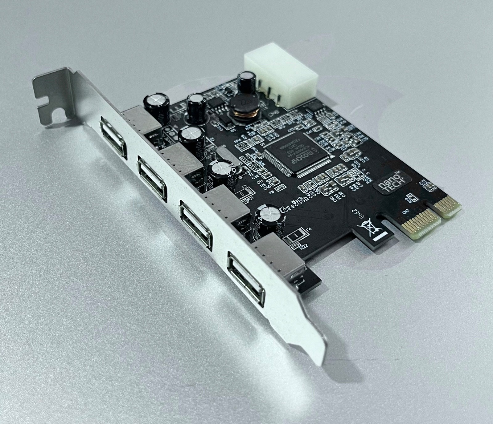 4 Port Hi-Speed USB 2.0 PCIe Card Adapter For PowerMac G5 Late 05 & All Mac Pro