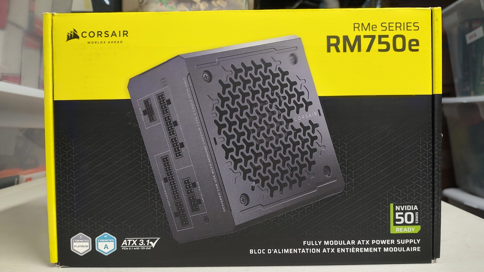 CORSAIR RM750e ATX 3.0 PCIe 5.1 Ready Fully Modular 750W Power Supply – 12V-2×6