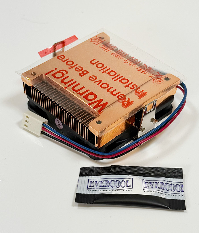EverCool Socket-370 Socket-A 1U Low Profile Copper CPU Cooler