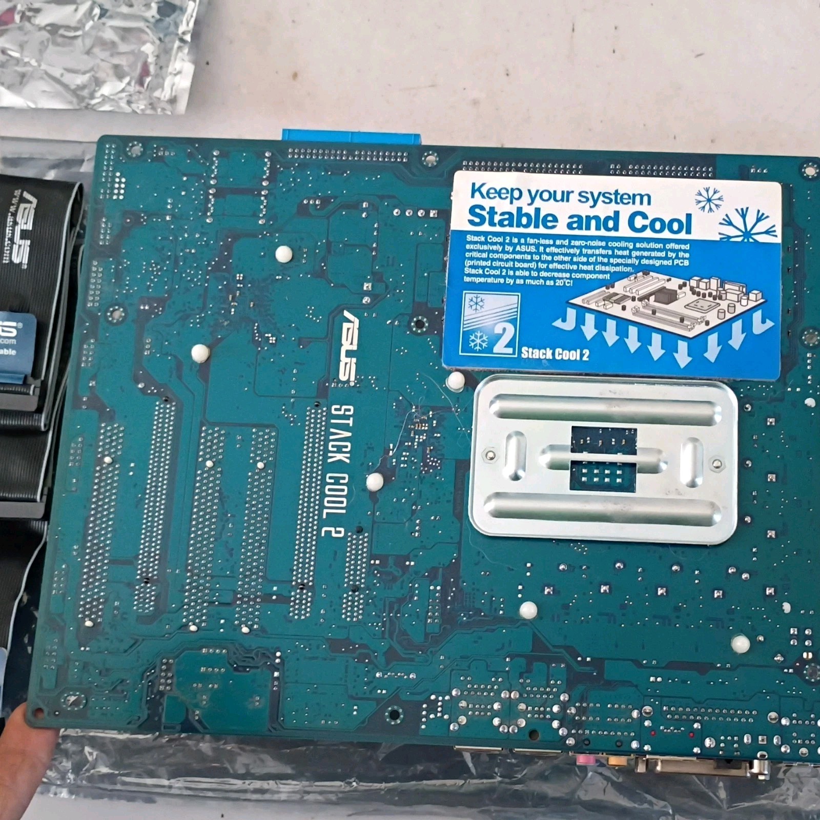 ASUS A8Life ATX AMD Motherboard Stack Cool 2, On-Board Audio, PCI/PCIe Slots