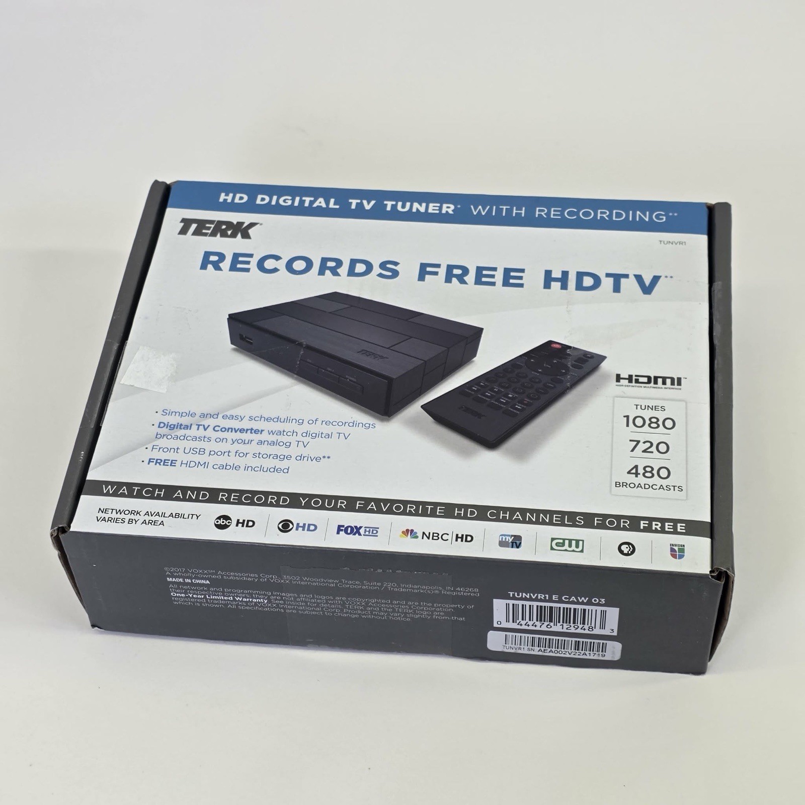 Terk HD Digital TV Tuner with Recording Capabilities (Model TUNVR1)