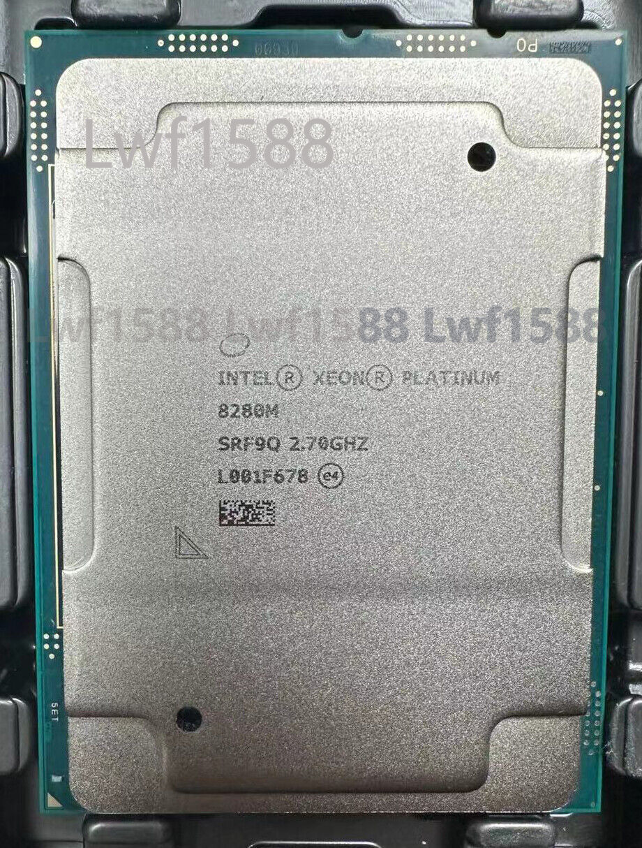 Intel Xeon Platinum 8280M 28Core 56Threads SRF9Q 2.7GHz LGA3647 CPU processor