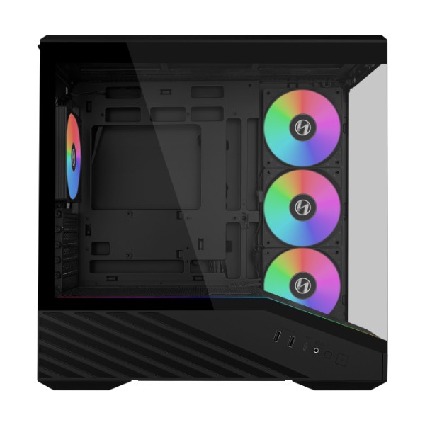Lian Li VECTOR V100 MINI Micro Form Factor Compact Case Micro-ATX Black V100RMIX