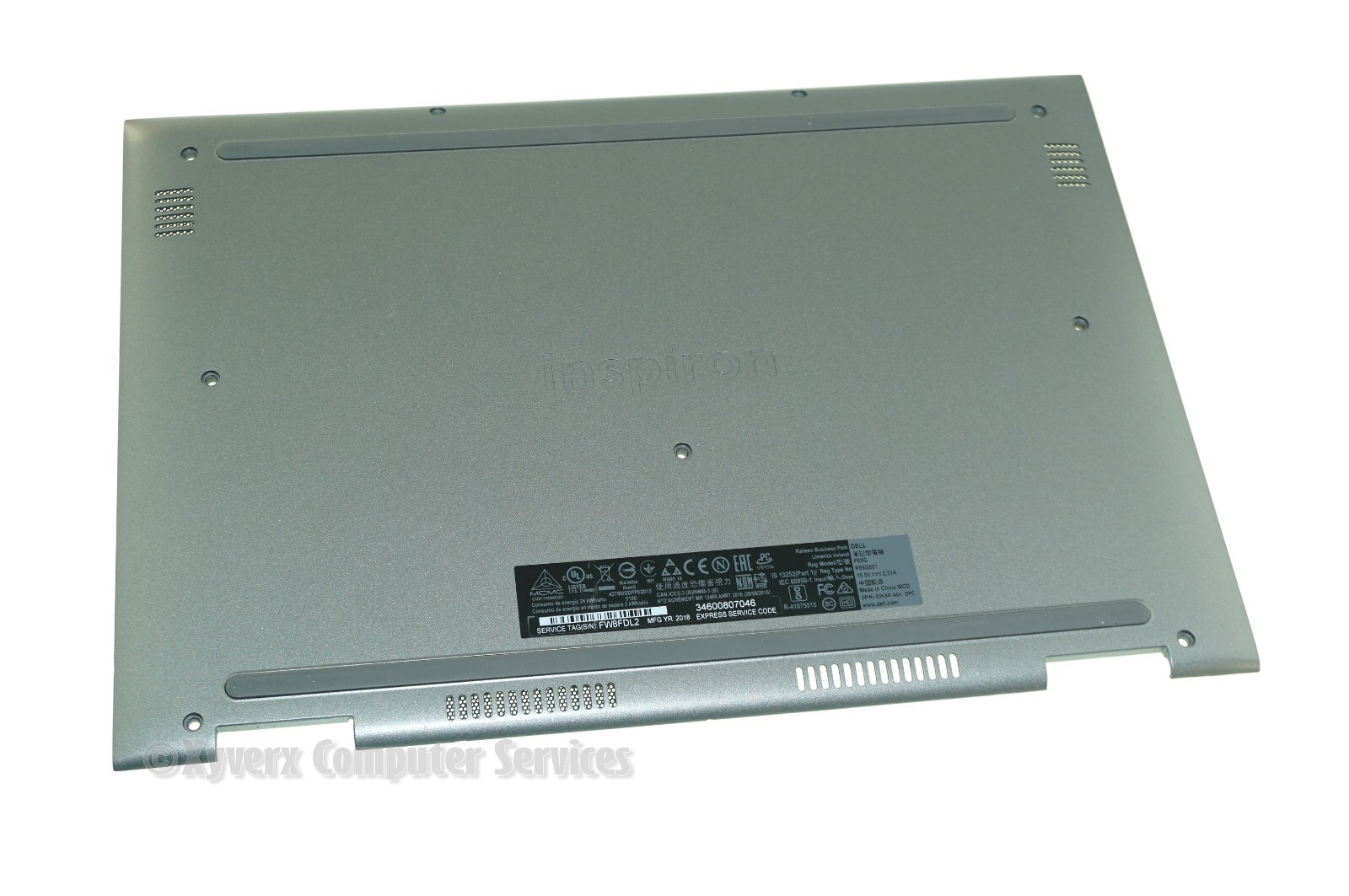 KWHKR 460.07R0A.0032 OEM DELL BASE COVER INSPIRON 13 5378 P69G (GRADE B) (FC40)