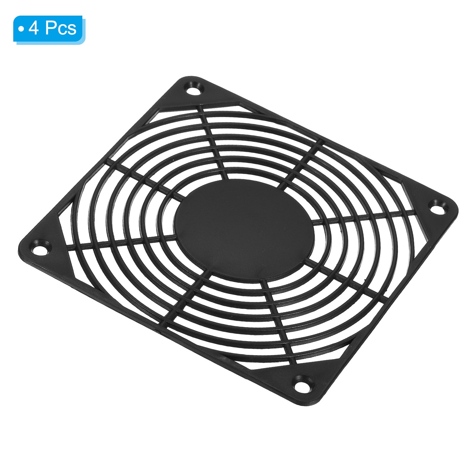 4Pack 120mm Fan Filter ABS Plastic Ventilator Grill Protector Guard Black