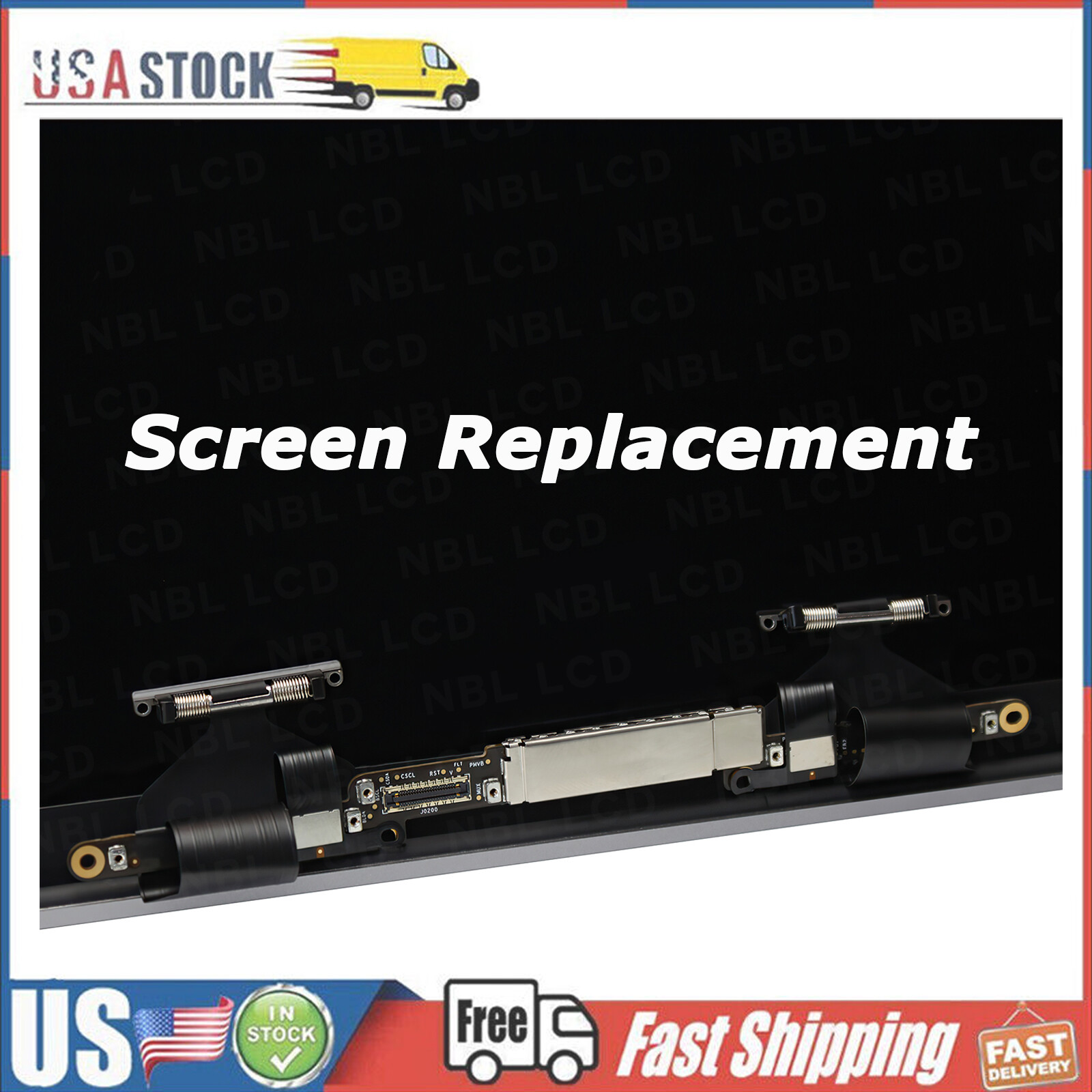For MacBook Pro A2338 M1 2020 LCD Screen Display Assembly Replacement EMC 3578