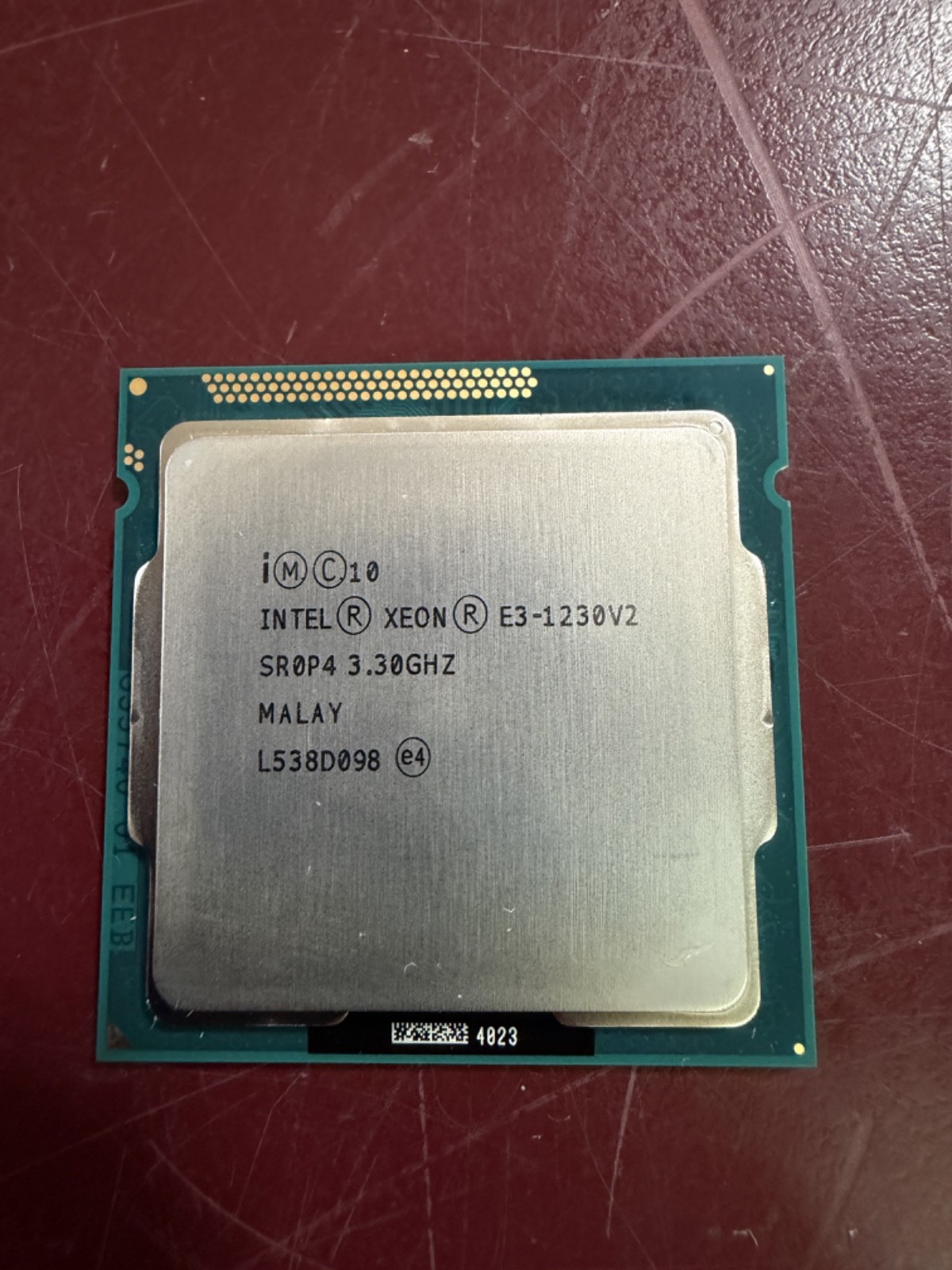 Intel Xeon E3-1230 V2 LGA1155 3.3GHz Quad-Core 8M 69W SR0P4 CPU Processor