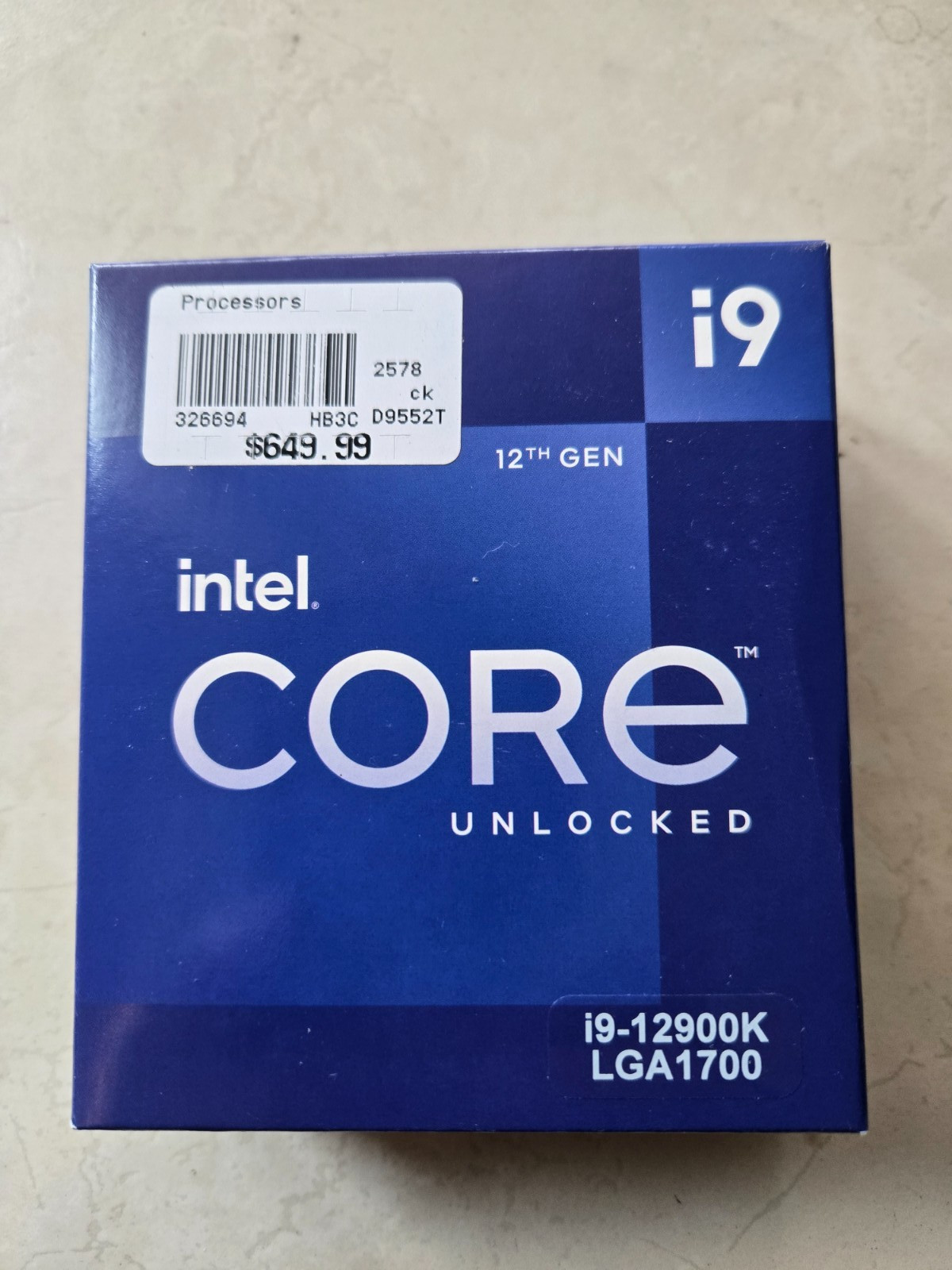 Intel Core i9-12900K Processor (5.2 GHz, 16 Cores, FCLGA1700) (Seal Box)