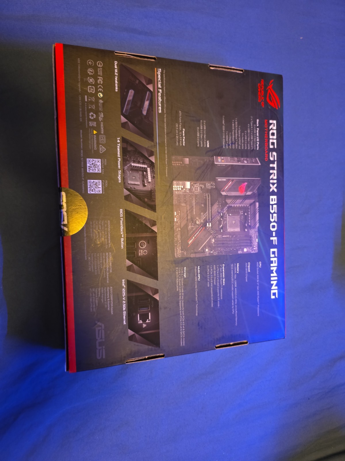 ASUS ROG STRIX B550-F GAMING ATX Motherboard Socket AM4 AMD Dual M.2 90MB14S0