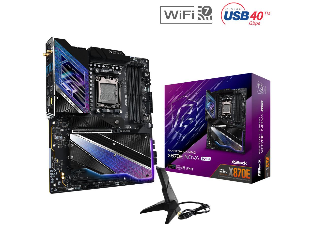 ASRock X870E TAICHI AM5 AMD X870E SATA 6Gb/s Extended ATX Motherboard