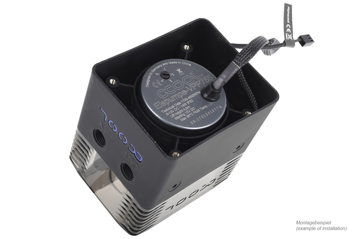 Alphacool Eisstation VPP – Solo Reservoir, D5 (Pump Not Included)