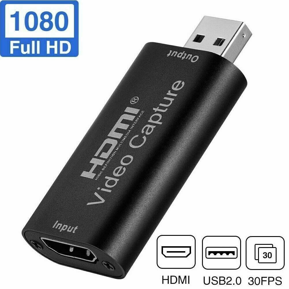 1 HDMI to USB Video Capture Card 1080P Recorder Phone Game Video Live Streaming