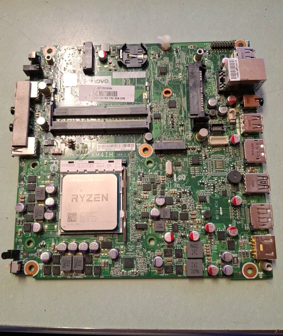 Lenovo ThinkCentre M715Q AMD Socket AM4 DDR4 Motherboard 5B20U53961 w Ryzen cpu
