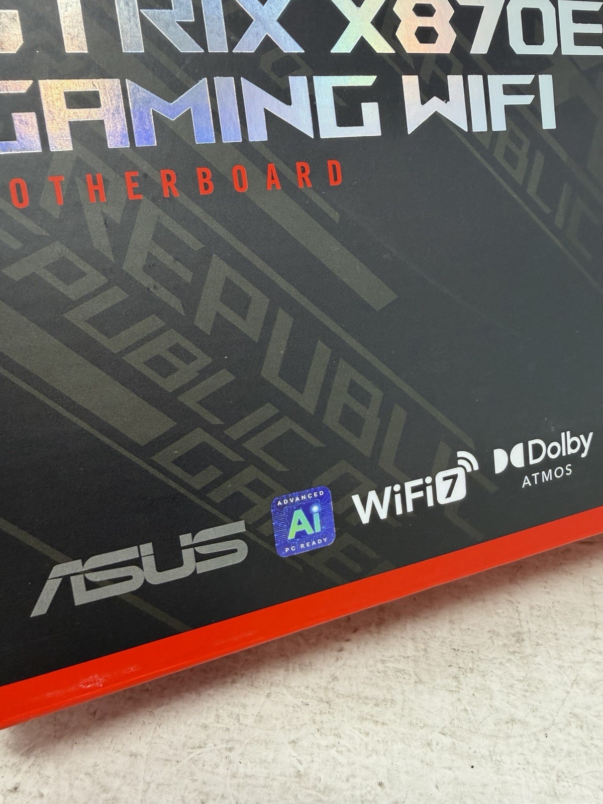 ASUS ROG STRIX X870E-E GAMING WIFI 7 AMD AM5 X870 ATX motherboard DDR5