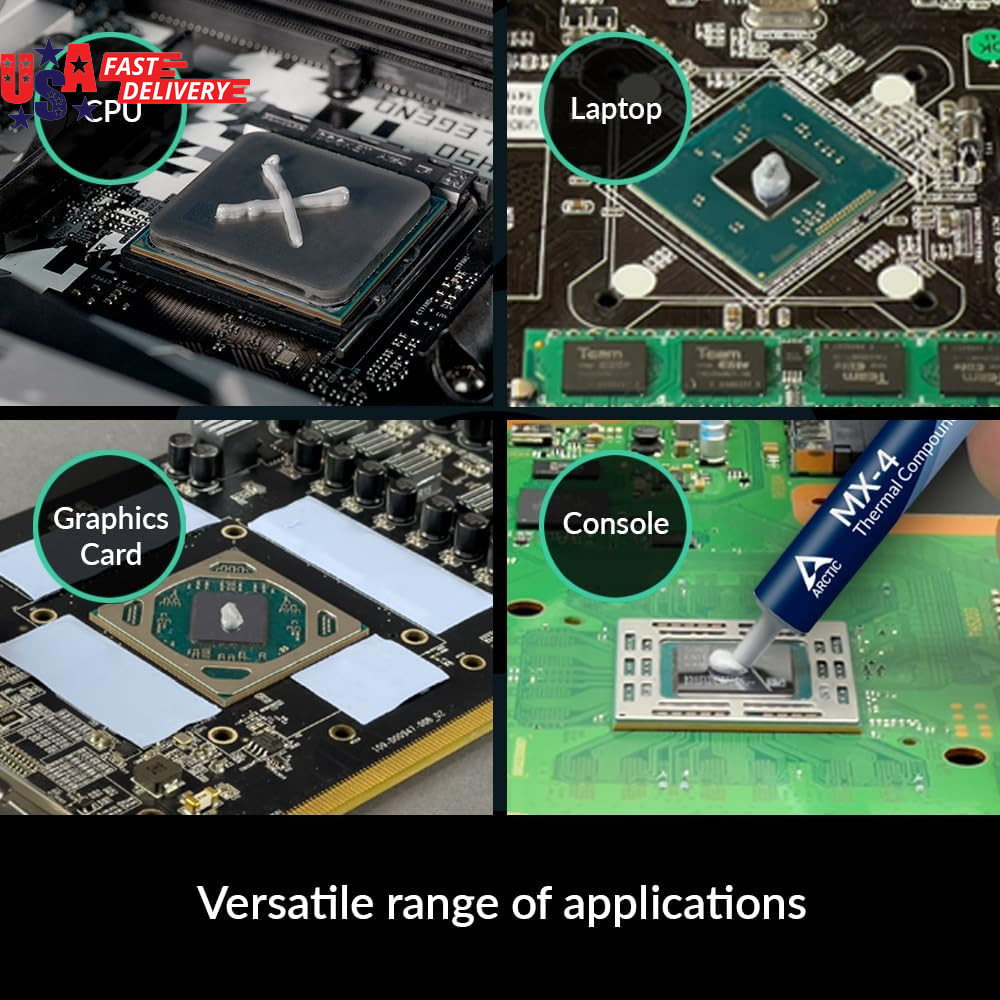 MX-4 (4 G) – Premium Performance Thermal Paste for All Processors (CPU, GPU – PC