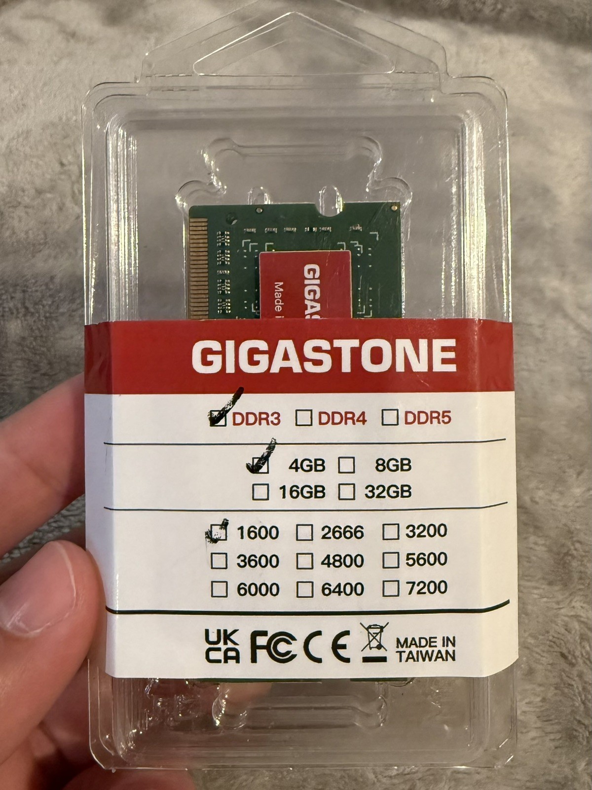 Gigastone 8GB (2x4GB) DDR3 1600MHz PC3-12800 SODIMM Laptop Memory RAM – New