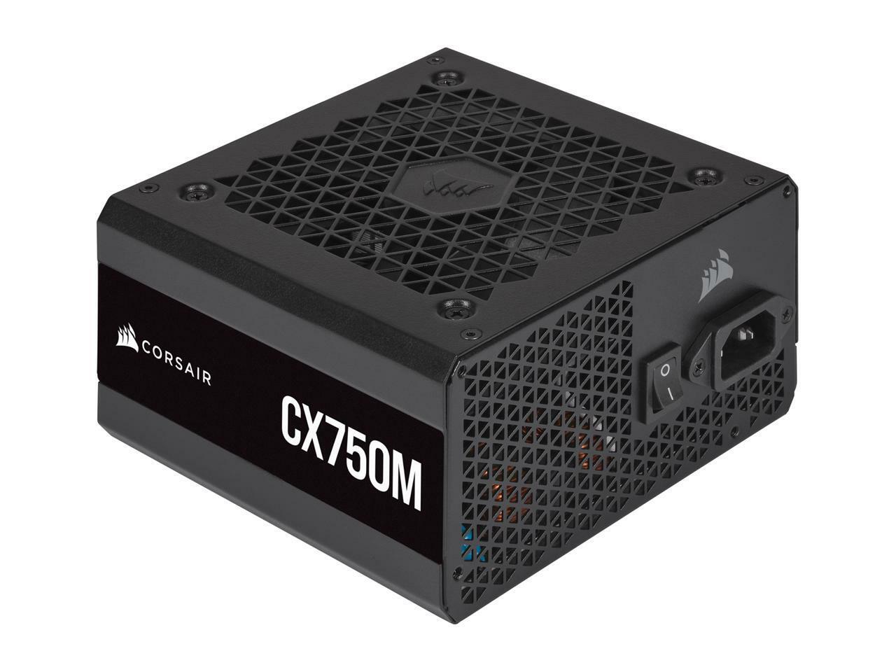 CORSAIR 750W CX750M ATX 80 PLUS BRONZE Certified Semi-Modular Power Supply