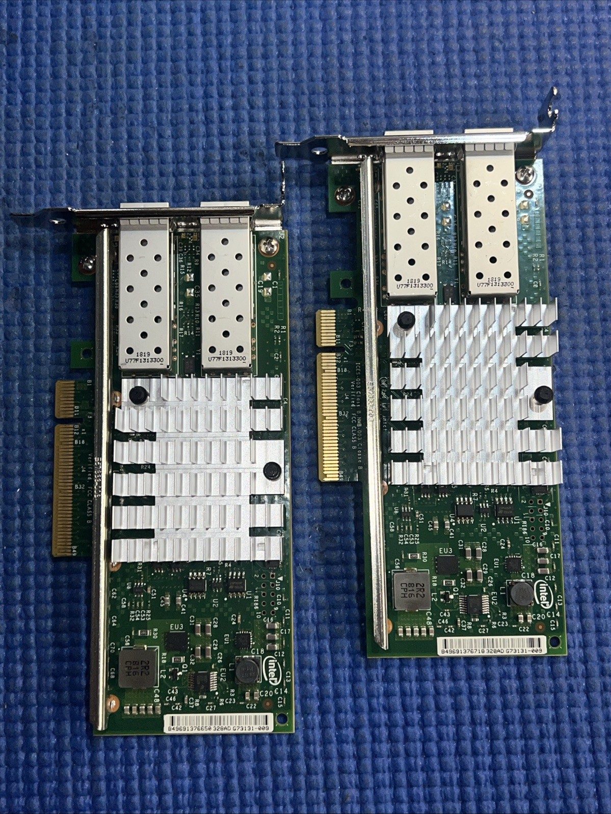 Lot of 2) Dell Intel X520-DA2 0942V6 942V6 10Gb Server Network Adapter