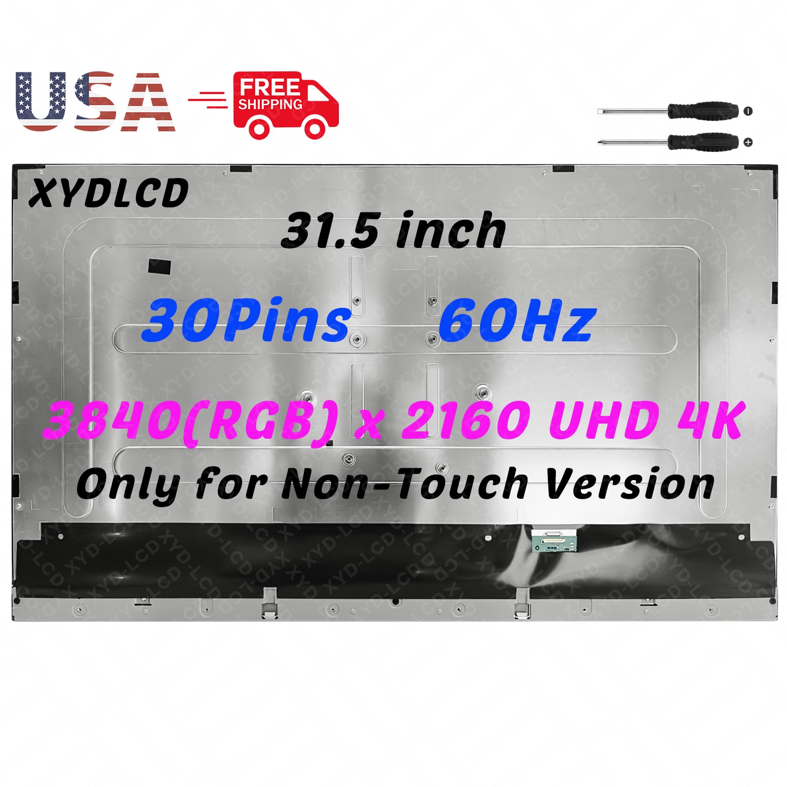 31.5″ MV315QUM-N40 LCD Non-Touch Screen Dispaly Replacement 3840(RGB) x 2160 UHD