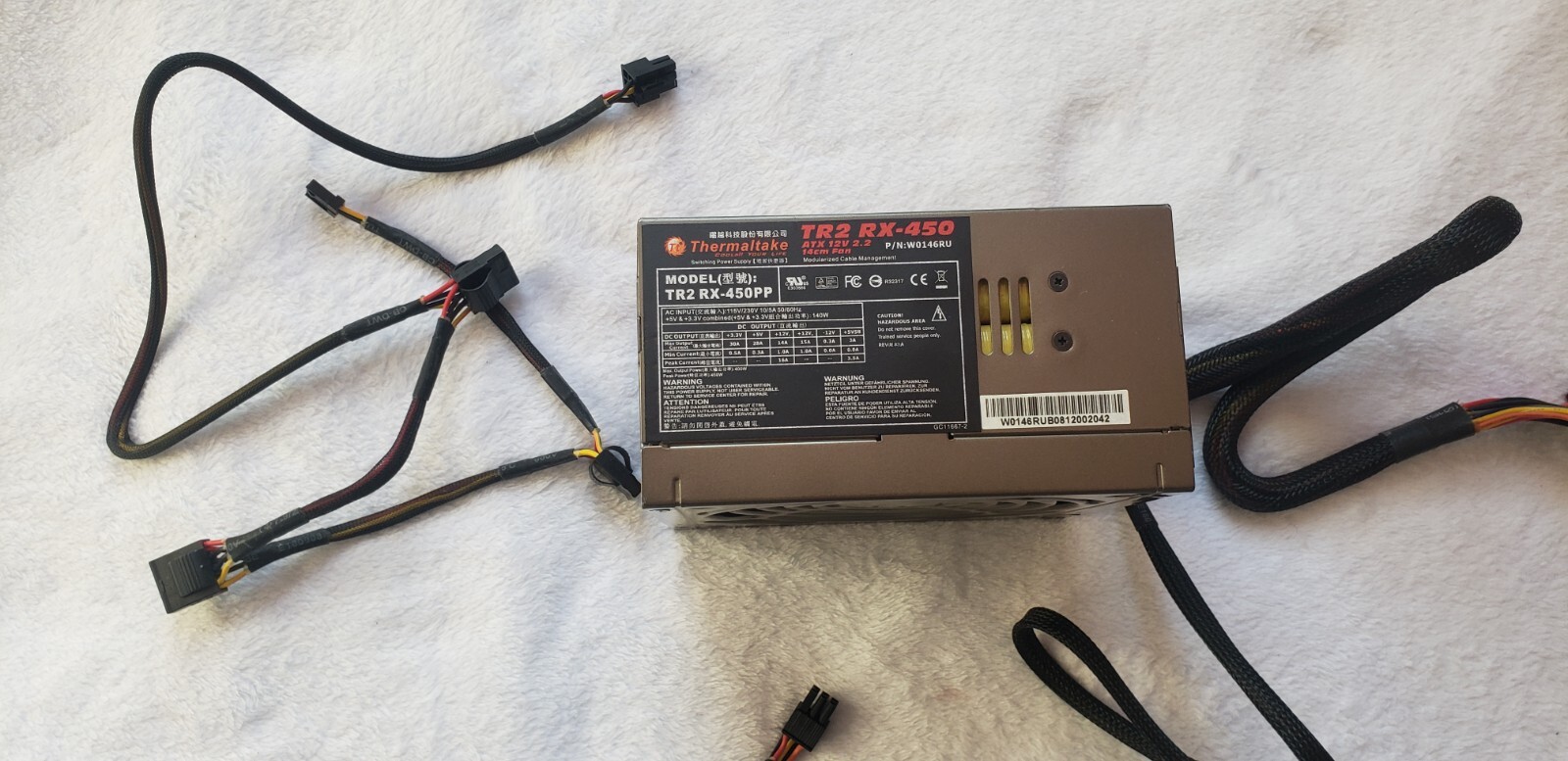 Thermaltake Tr2 Rx-450PP 450w ATX 12v Ver2.2 Passive PFC Modular Power Supply