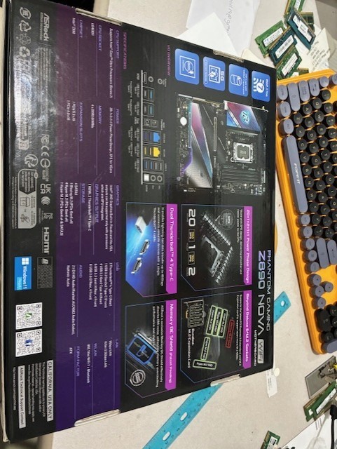 ASRock Z890 Nova WiFi LGA 1851 Intel Z890 ATX Motherboard