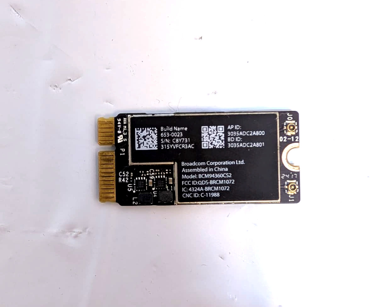MacBook Air 13″ A1466 13 A1466 2013 2014 2015 2017 AIRPORT WIFI BLUETOOTH CARD