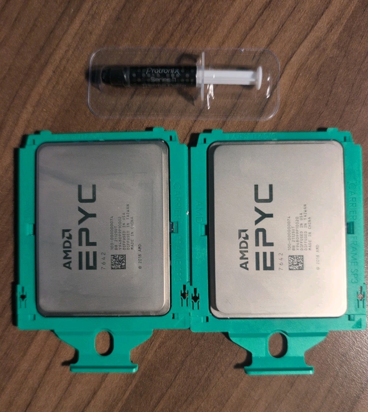 Matched pair AMD EPYC 7642 48-Core 2.3GHz 256MB Cache 225W CPU 100-000000074