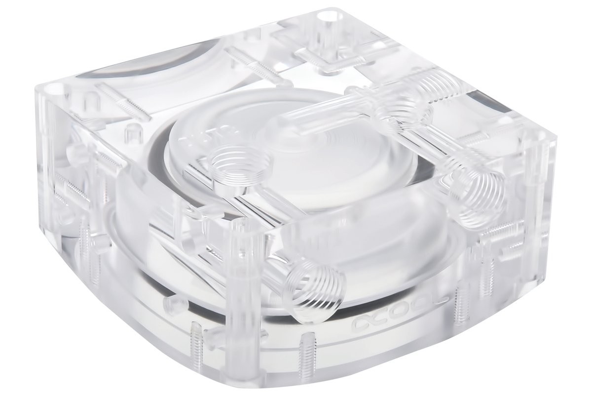 Alphacool Eisdecke D5 Pump Top V.3, Plexi Acrylic, Pump Not Included