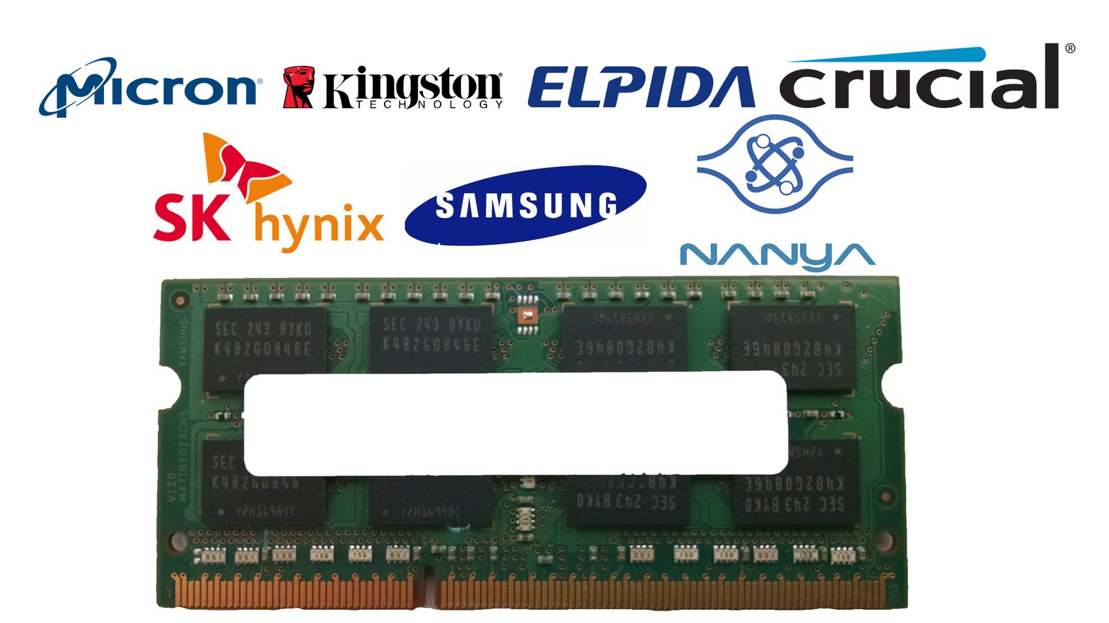 Major Brand 4 GB PC3L-12800 (DDR3-1600) 2Rx8 DDR3L Laptop Memory RAM