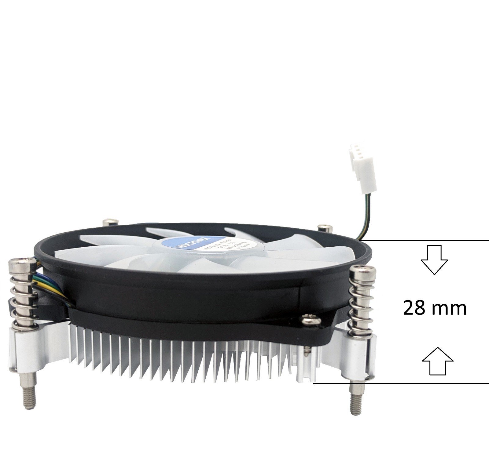 HIGH POWER® Low Profile Blue LED Intel Socket LGA1700 fo i7/i5/i3/i9 CPU Cooling