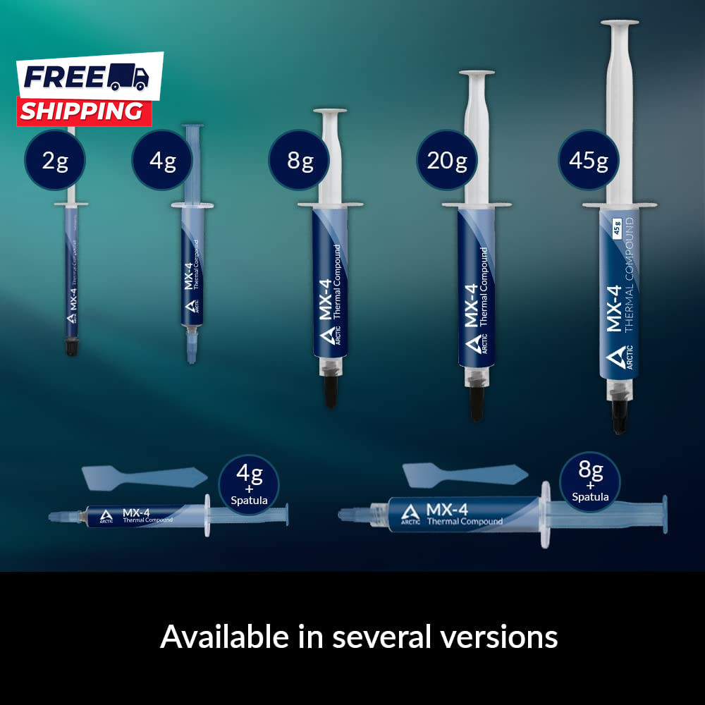 MX-4 (4 G) Premium Performance Thermal Paste for All Processors CPU GPU PC