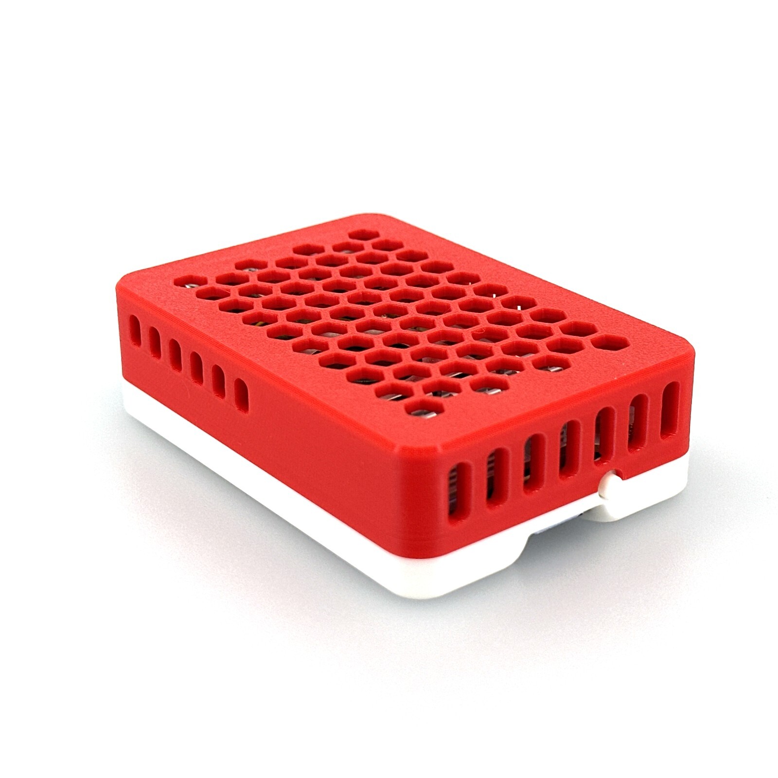 Raspberry Pi 5 Case, Custom 3D Printed with Silicone Bumper Pads, Ventilated
