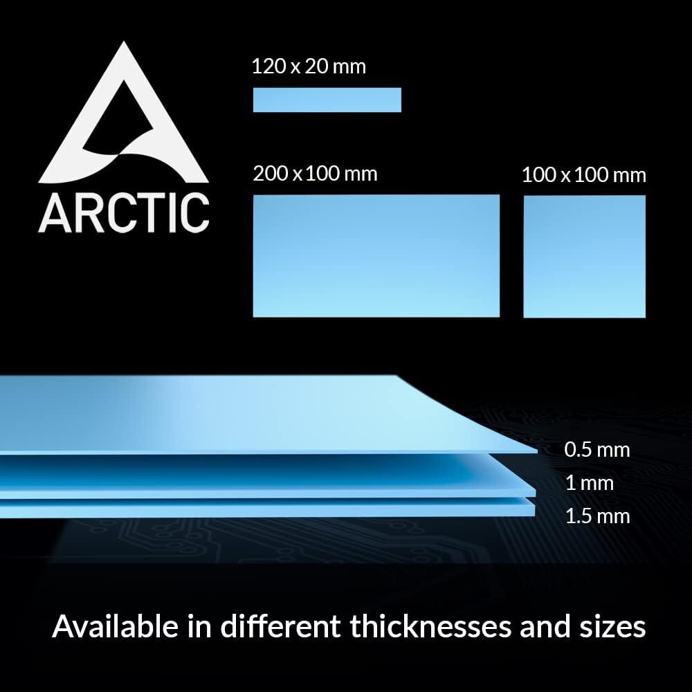 ARCTIC TP-3: Premium Performance Thermal Pad, 120 x 20 x 1.0 mm (4 Pieces)