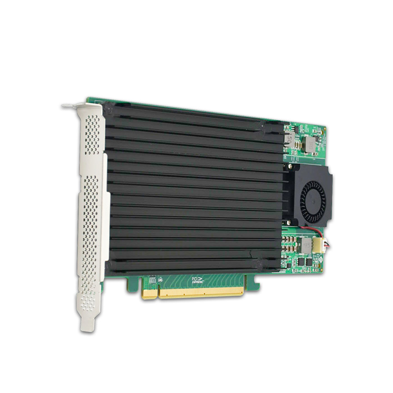 PCIe 3.0 x16 to 4 xM.2 SSD NVMe SwitchAdapter Switch Card with heatsink