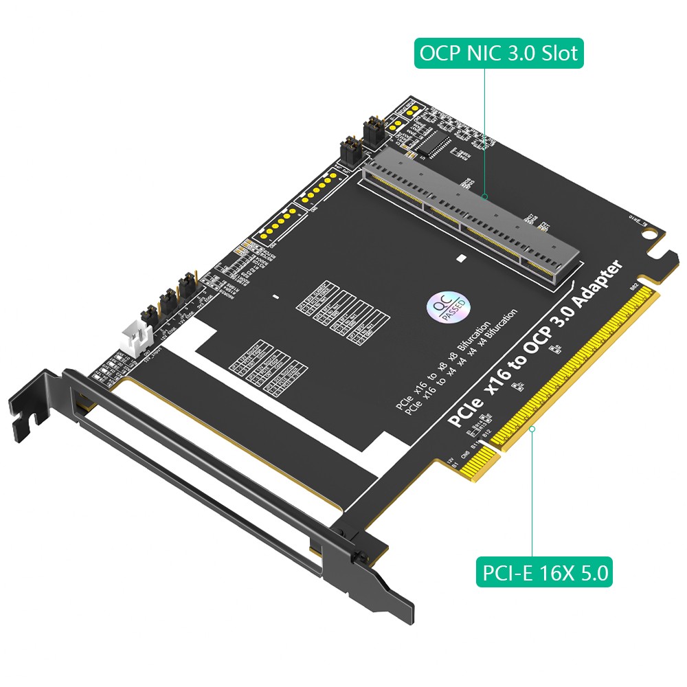 PCI Express 16x to Gen-Z 4C Adapter Support OCP NIC 3.0 Network Card