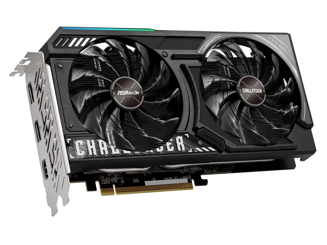 ASRock Challenger Radeon RX 9060 XT 16GB GDDR6 PCI Express 5.0 x16 Graphics Card