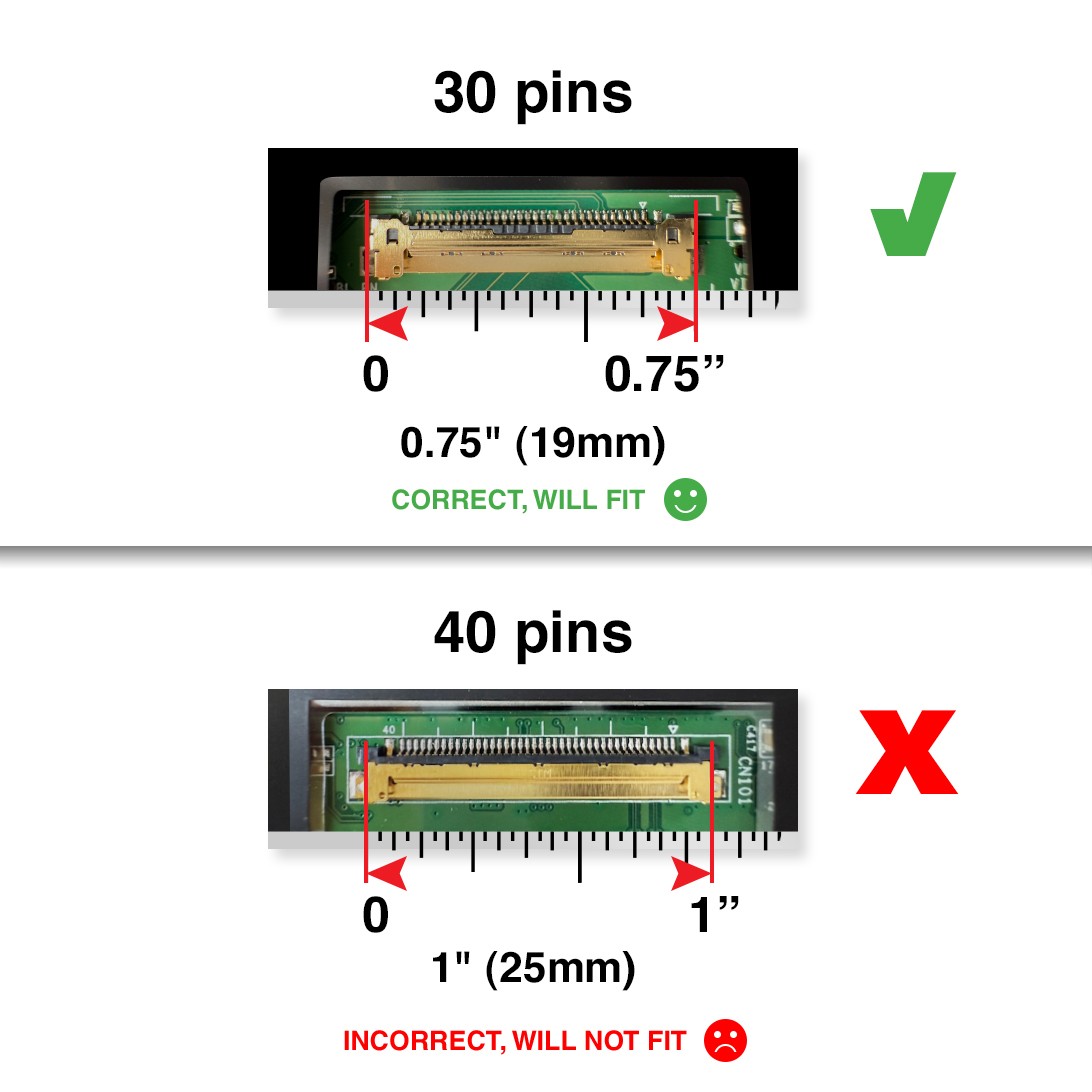 Dell V4PNY Screen Replacement 30 Pins FHD LCD Display