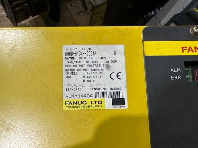 FANUC A06B-6134-H302#A SERVO DRIVE **30 DAYS WARRANTY**