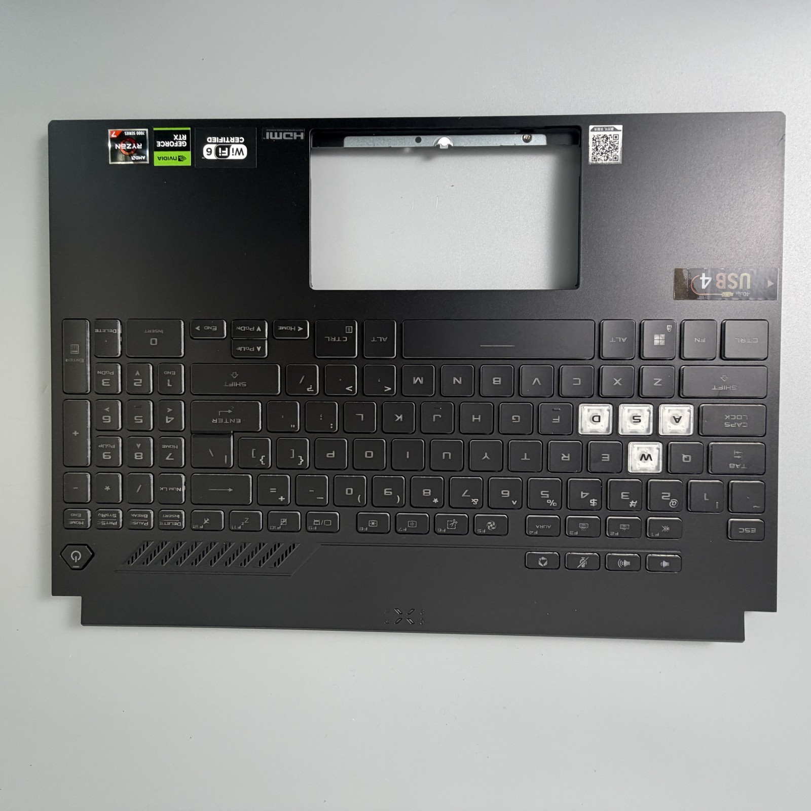 For ASUS TUF Gaming A15 F15 FX507 FA507 FX507Z Palmrest Keyboard Backlit US