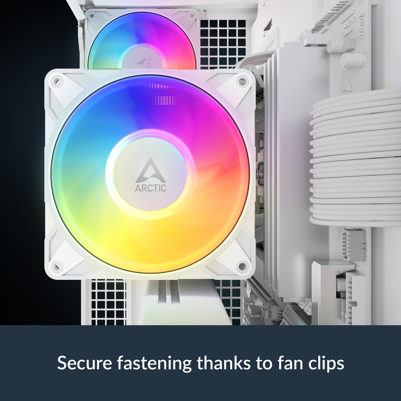 ARCTIC Freezer 36-S A-RGB (White) PC CPU Kühler with P12 Pro Cooler + Paste MX-7