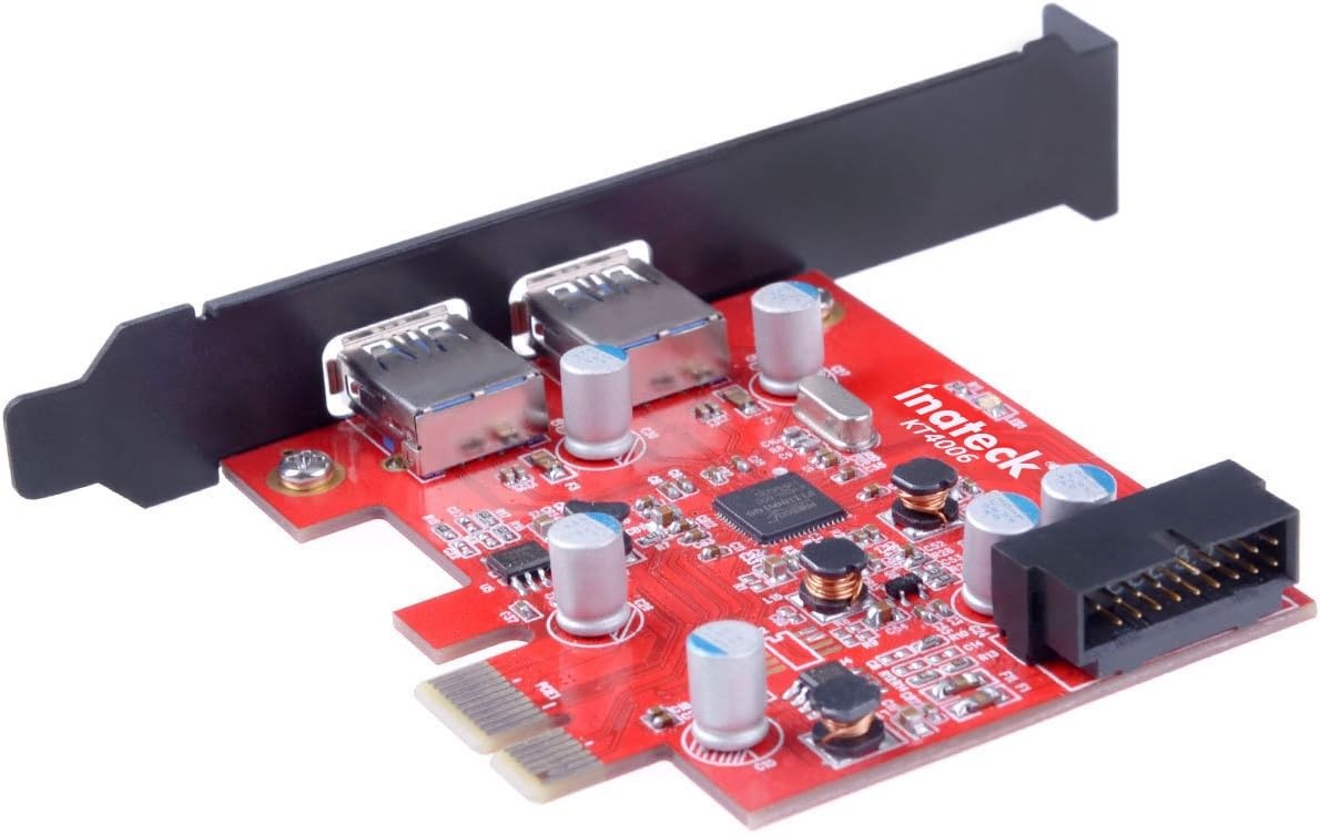 Inateck 2 Port PCIe USB 3.0 Card – Internal USB 3.0 Port Expander