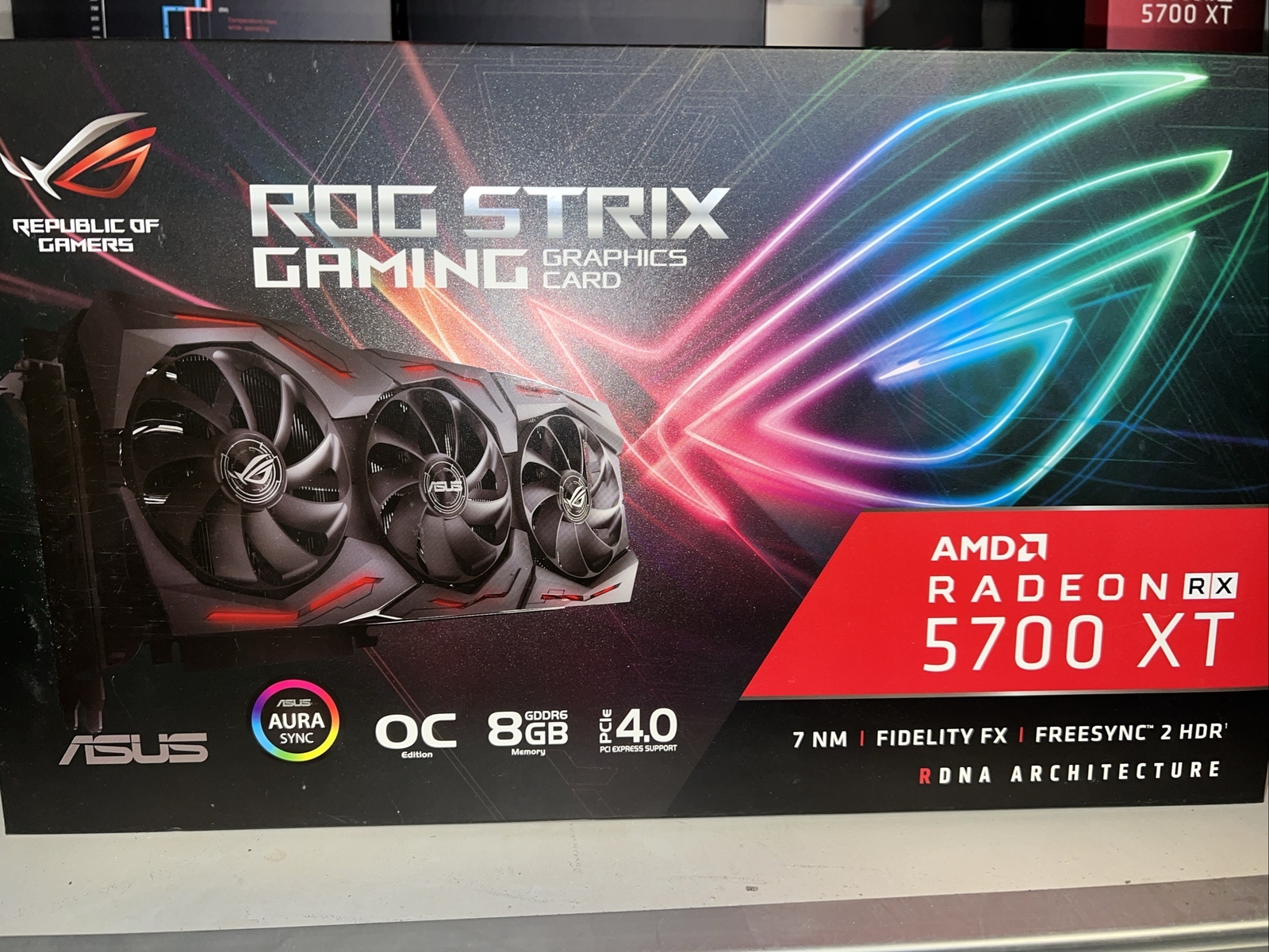 ROG STRIX Gaming AMD RX 5700 XT 8GB OC GDDR6 Radeon Graphics Card