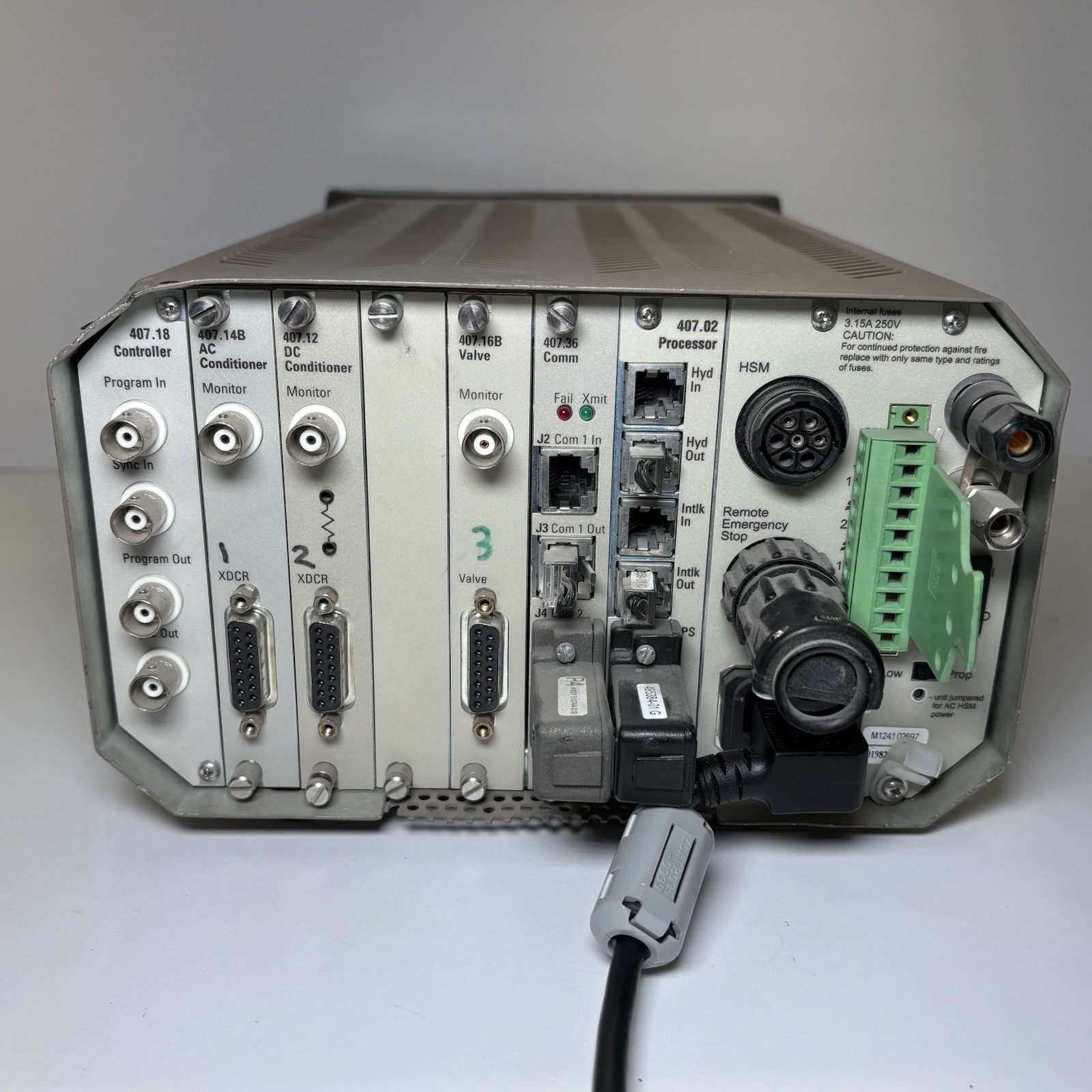 MTS 407 Hydraulic Controller Industrial Testing Equipment (Powers On)