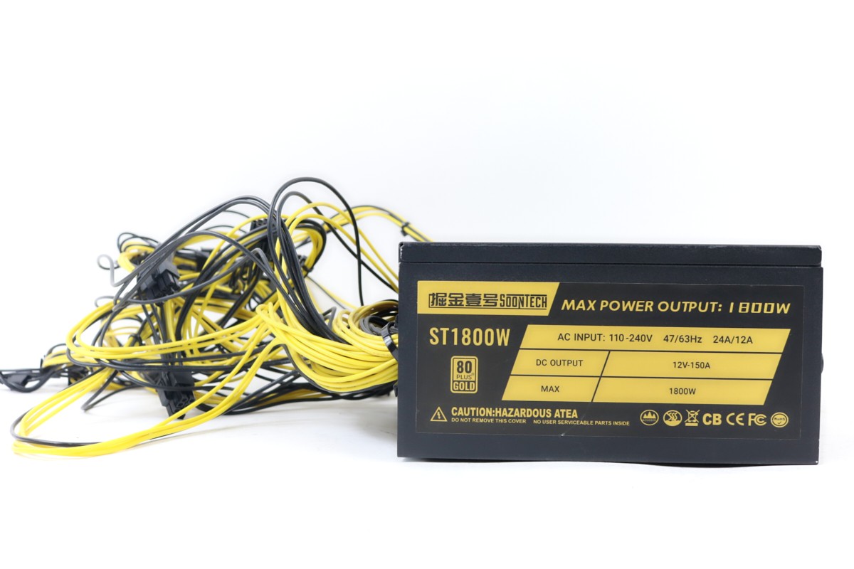Soontech ST1800W Power Supply Mining PSU | Fast Ship, US Seller!