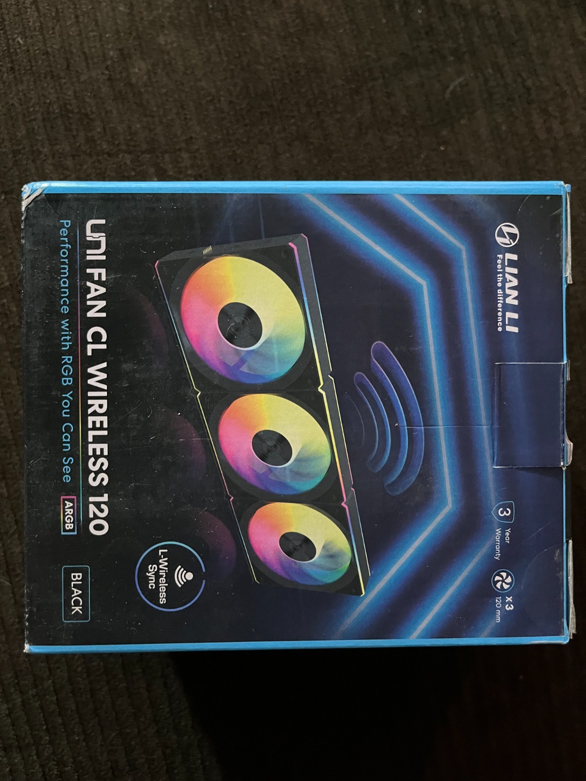 Lian Li UNI Fan CL Wireless 120 Triple Pack With Controller