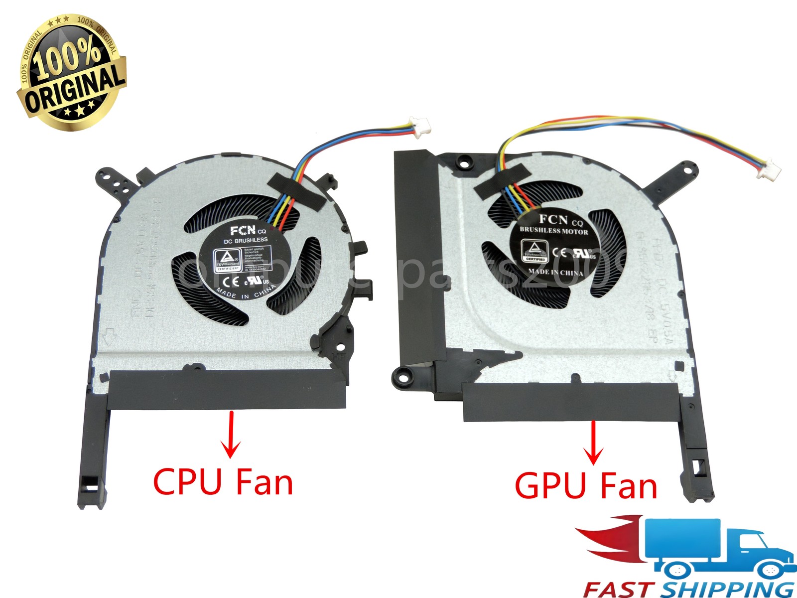 CPU GPU cooling Fan for ASUS TUF Gaming F15 FX506H FX506HC-RS51 FX506HF FX506HM