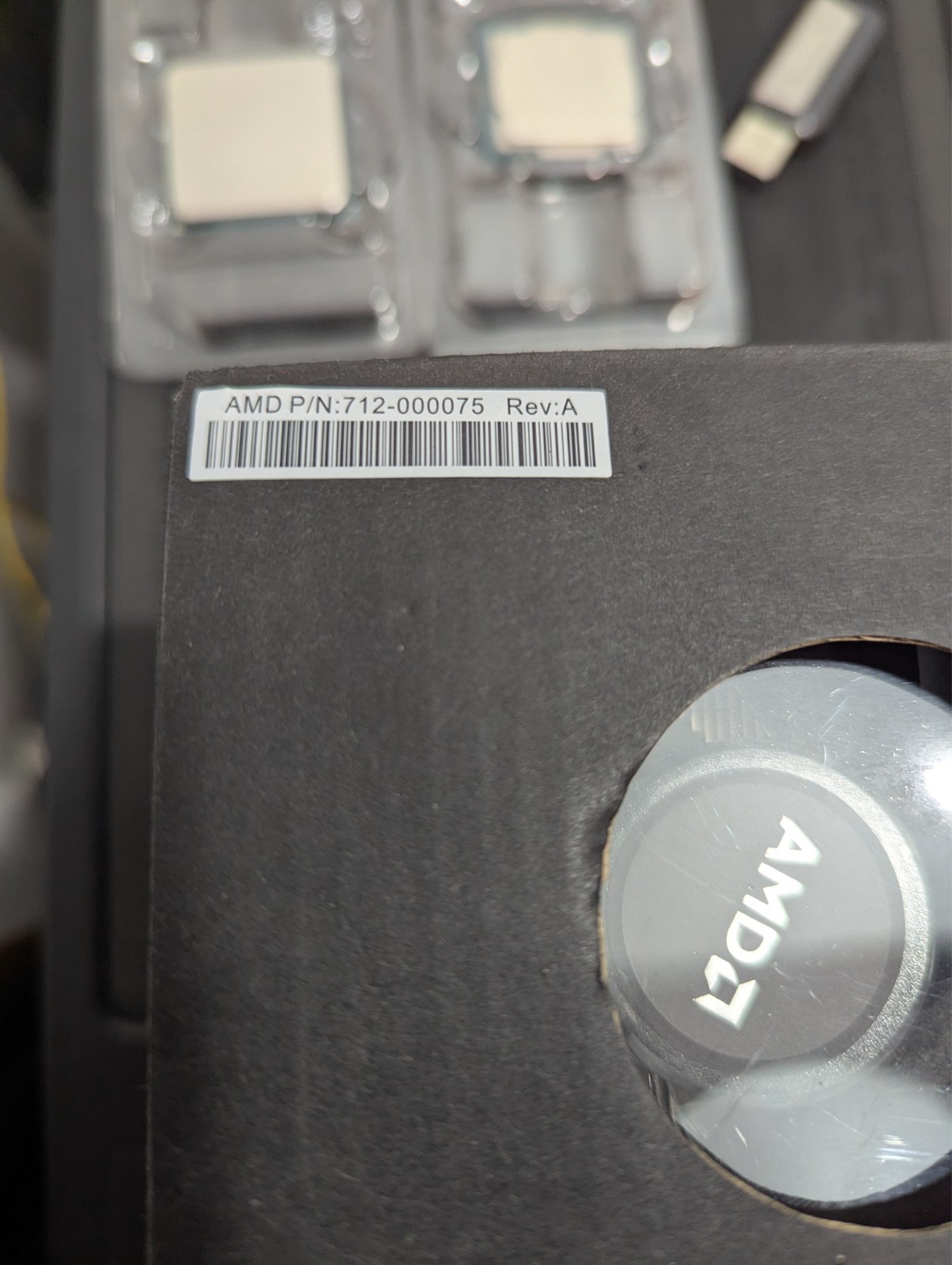 AMD Wraith Prism RGB LED CPU Cooler – Genuine AMD OEM Cooler – 712-000075 Rev A.