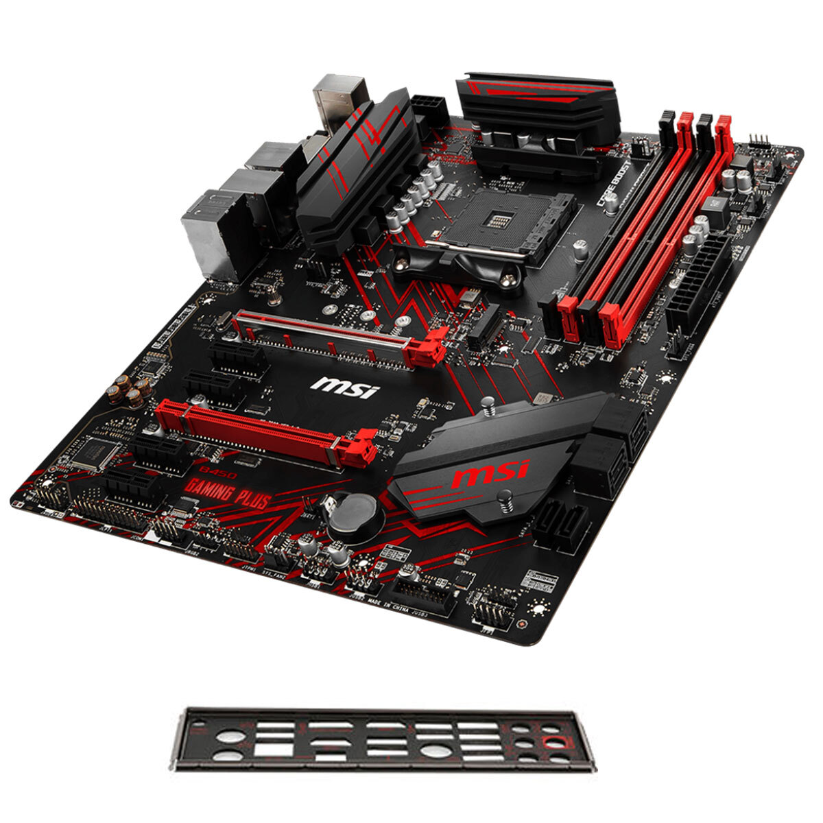 MSI B450 Gaming PLUS Motherboard Socket AM4 DDR4 SATA III PS/2 On-Board Audio