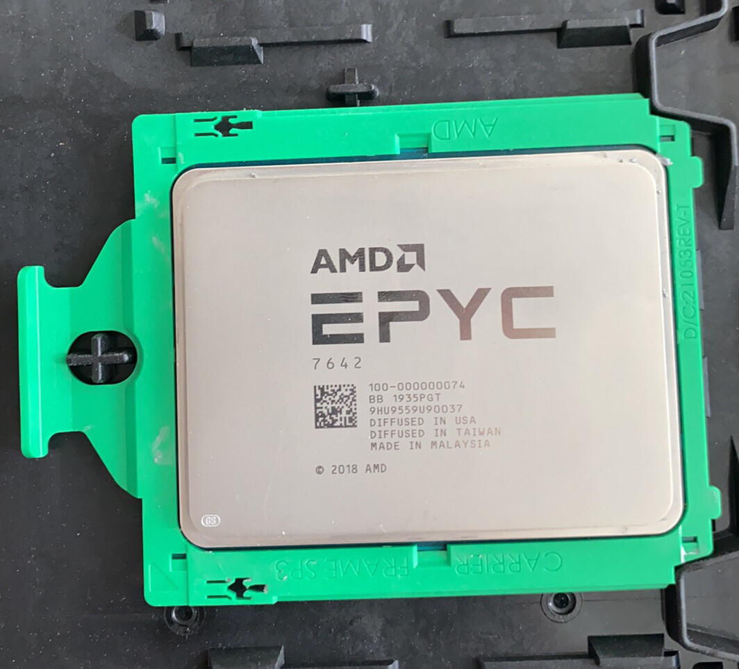 AMD epyc embedded 7642 48 core 2.3gh 96 thread 225w CPU processor