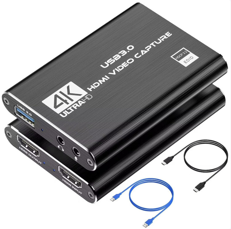4K HDMI Capture Card USB 3.0 Video Recorder 1080P 60FPS Streaming Adapter